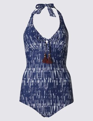 Secret Slimming&trade; Shard Print Swimsuit